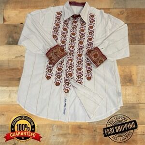 Robert Graham Men's "American Eclectic" Button Down L/S Flip Cuff Sz 3XL